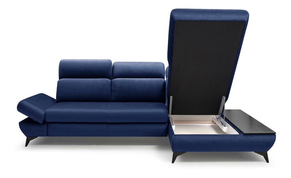 Rohová sedací souprava Titan (pařížská modrá) (P)