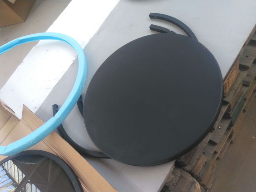 Konferenční stolek Borra (kouřová + černá) *bazar