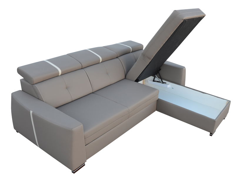 Rohová sedací souprava Gordona (hnědá) (P)