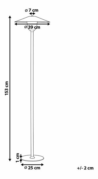 Stojanová lampa Mopza (světlé dřevo)