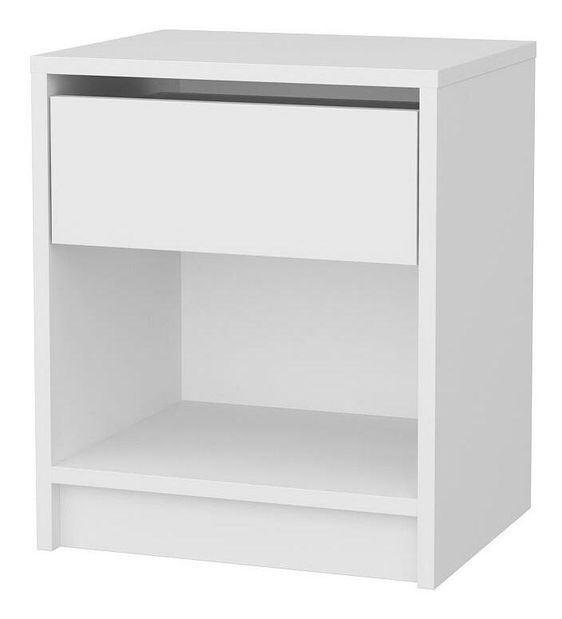 Noční stolek Shermen (bílá)
