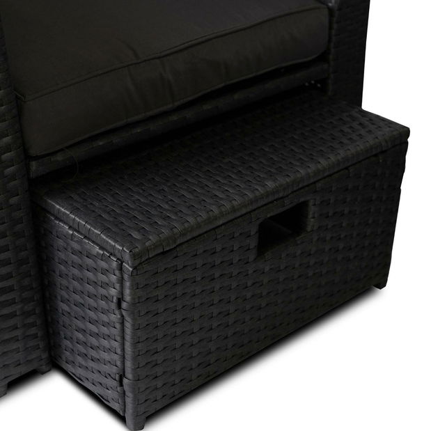 Zahradní set Fastos (tmavě šedá) (pro 6 osob)