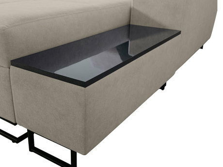 Rohová sedačka U Pesaruna VIII (zelená + světle zelená) (s úl. prostorem) (P)