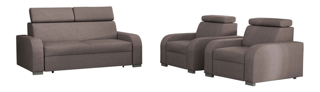 Sedací souprava Losar 3 + 1 + Lyseri 1 (kurkuma)