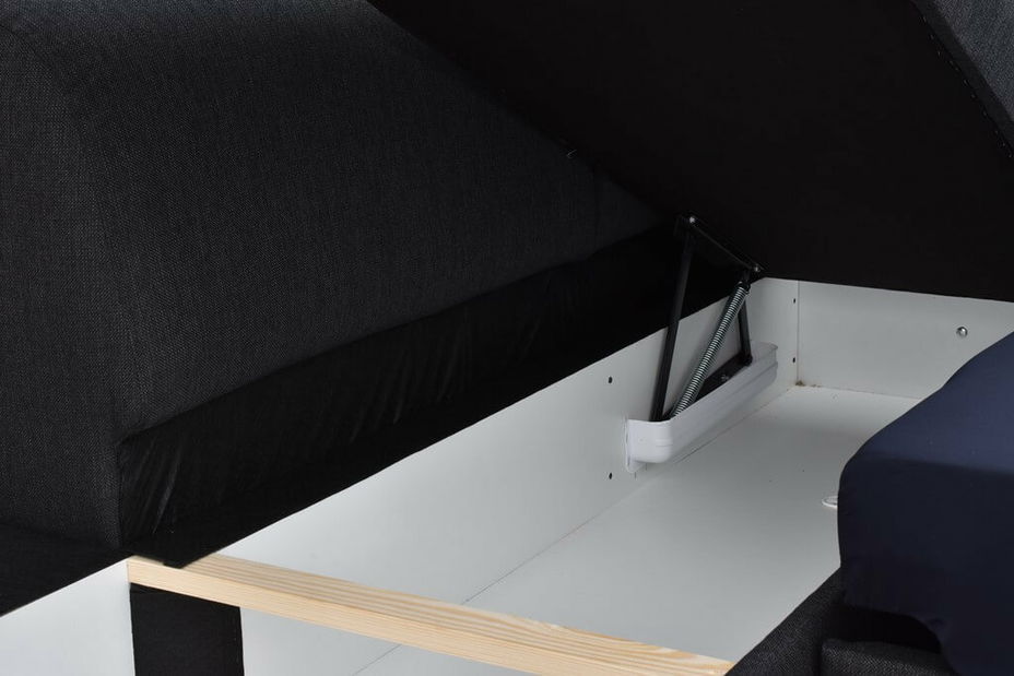 Rohová sedací souprava Dan (černá) (L)