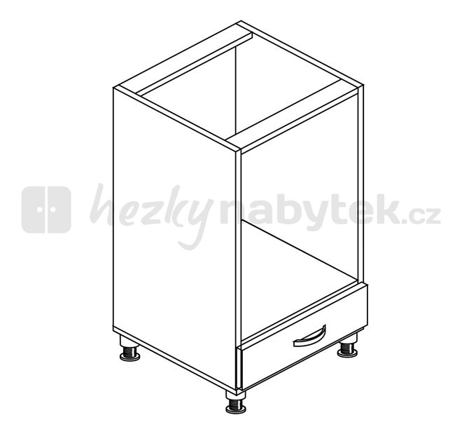 Spodní kuchyňská skříňka na zabudování trouby Igo New ZK-60