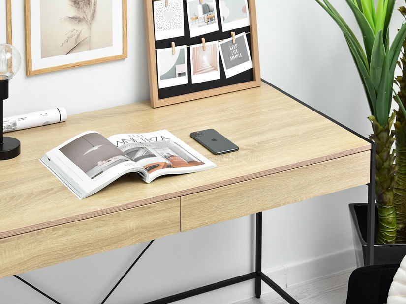 PC stolek Unica (sonoma + černá)