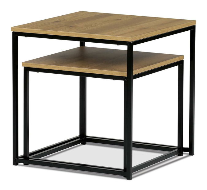 Set 2 příručních stolků Algarabias (dub divoký)