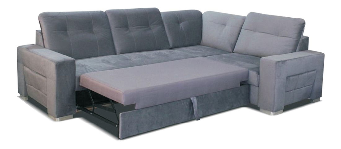 Rohová sedací souprava Sapporo 2F+A+1P (černá) (P)