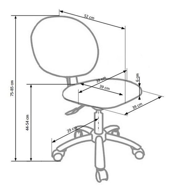 Dětská židle Geri (zelená)
