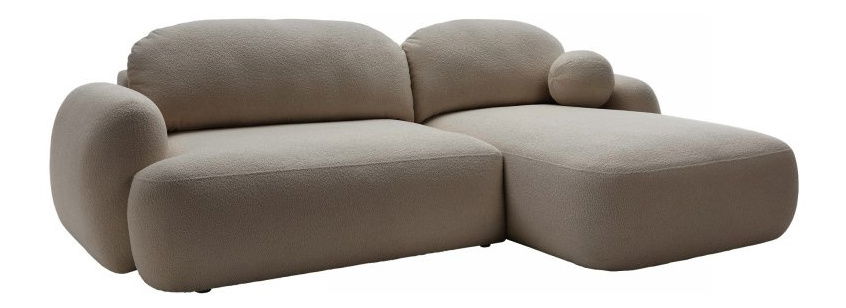 Rohová sedací souprava Monty (tmavobéžová)