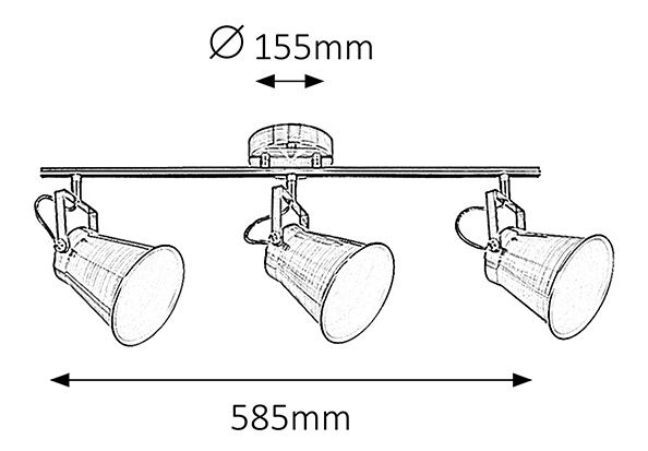 Bodové svítidlo Martina 6518 (bronzová)