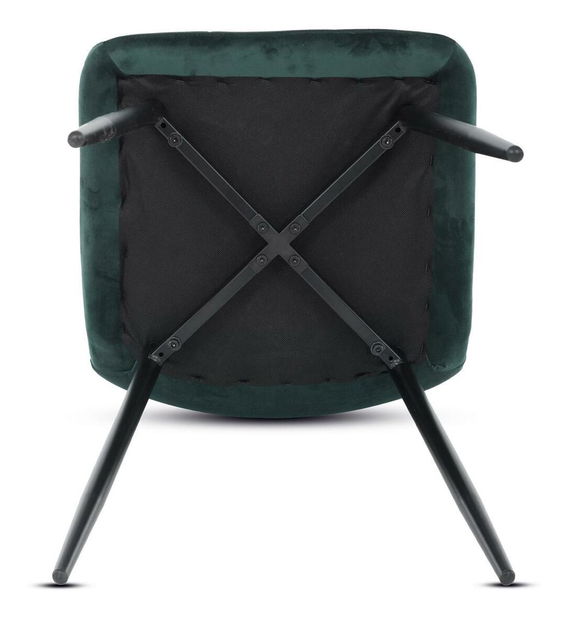 Jídelní židle Cereria (tmavě zelená)