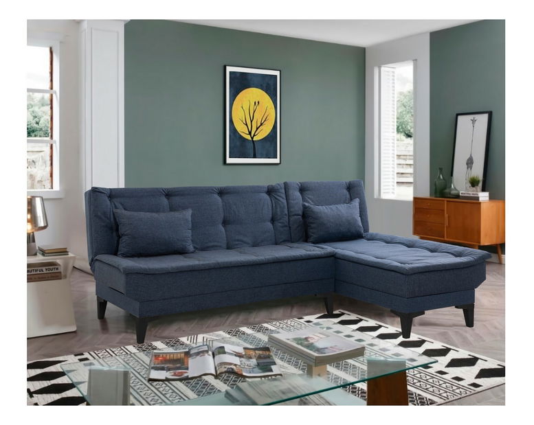 Rohová sedačka Santic (námořnická modrá)