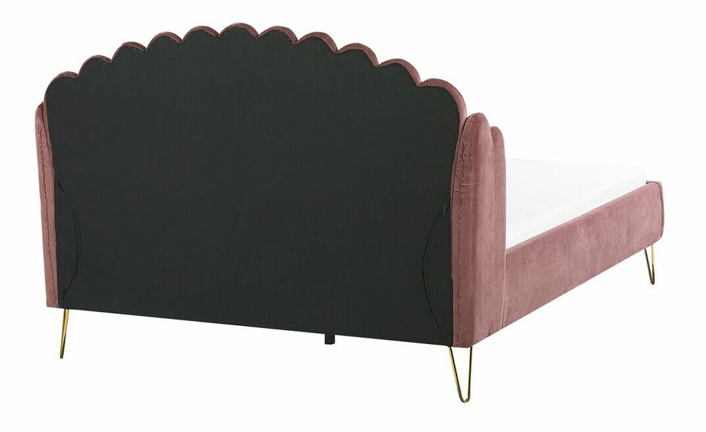 Manželská postel 160 cm Alise (růžová) (s roštem)