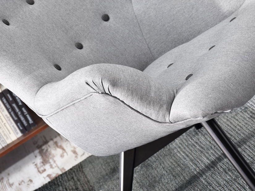 Relaxační křeslo Florentino (šedá + černá)