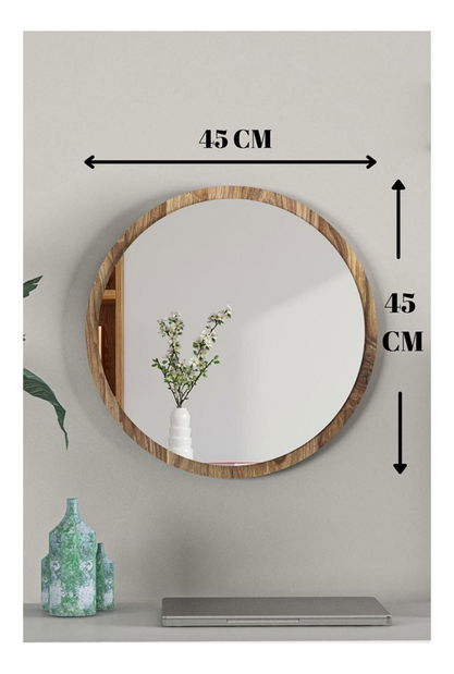  Dekorativní zrcadlo Kelalo (ořech)