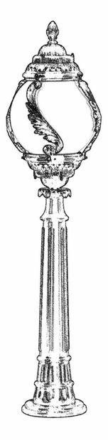 Venkovní podlahové svítidlo Ishika (černá + bílá)