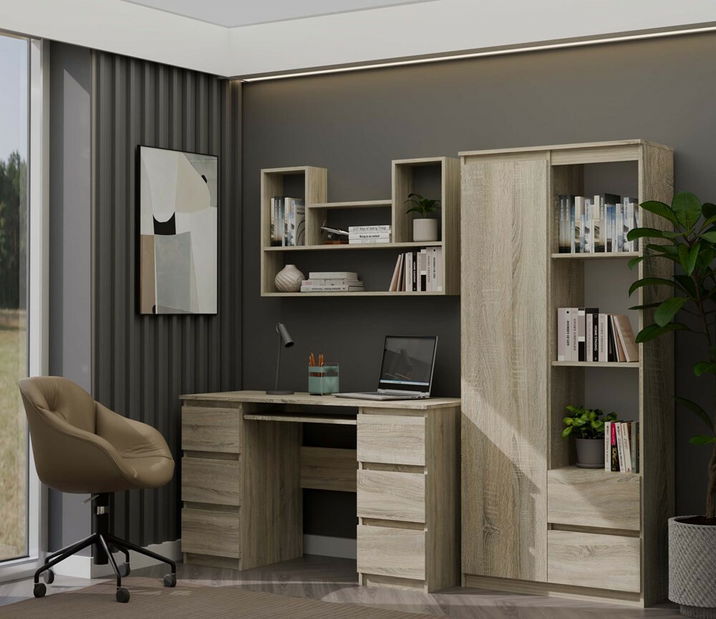 Nástěnná police Batiscafo 2 (dub sonoma)