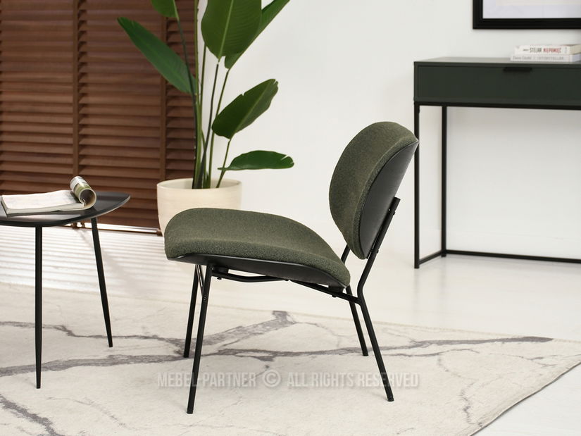 Křeslo Black (zelená + černá)