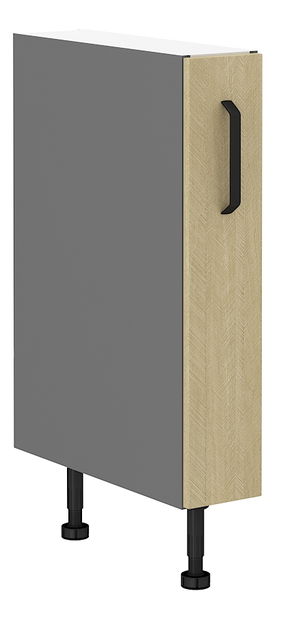 Dolní kuchyňská skříňka Scarmi 15 D CARGO BB (Antracit)