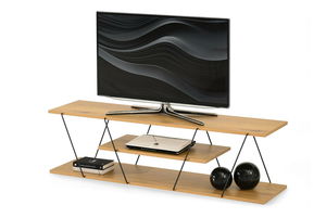 TV stolek/skříňka Haika (dub + černá)