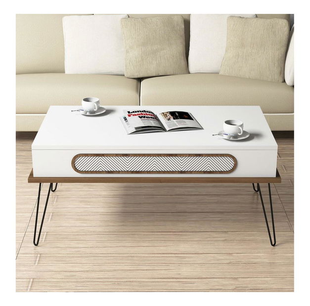 Konferenční stolek Elbert (bílá)