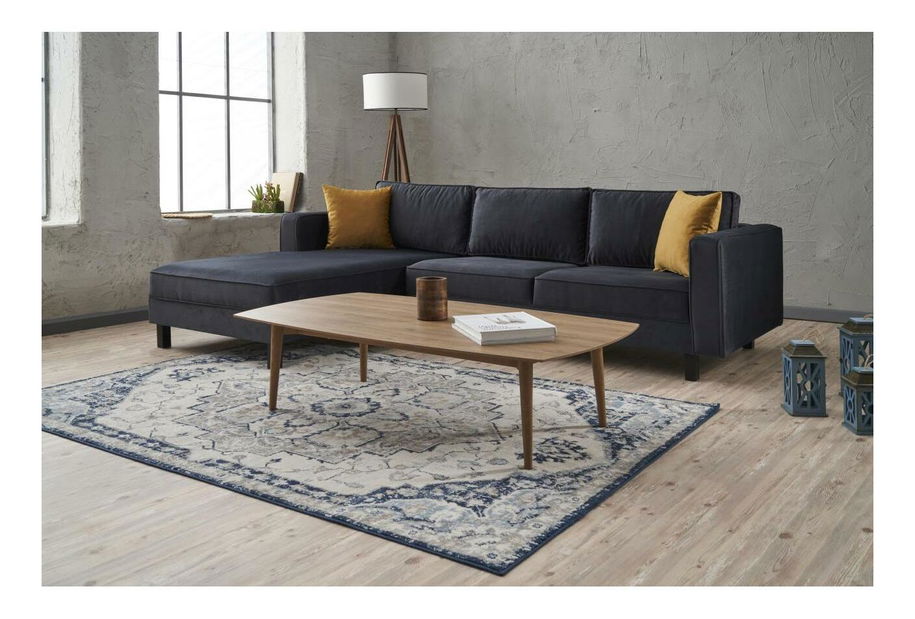 Rohová sedačka Kalen 1 (L) (antracit samet)