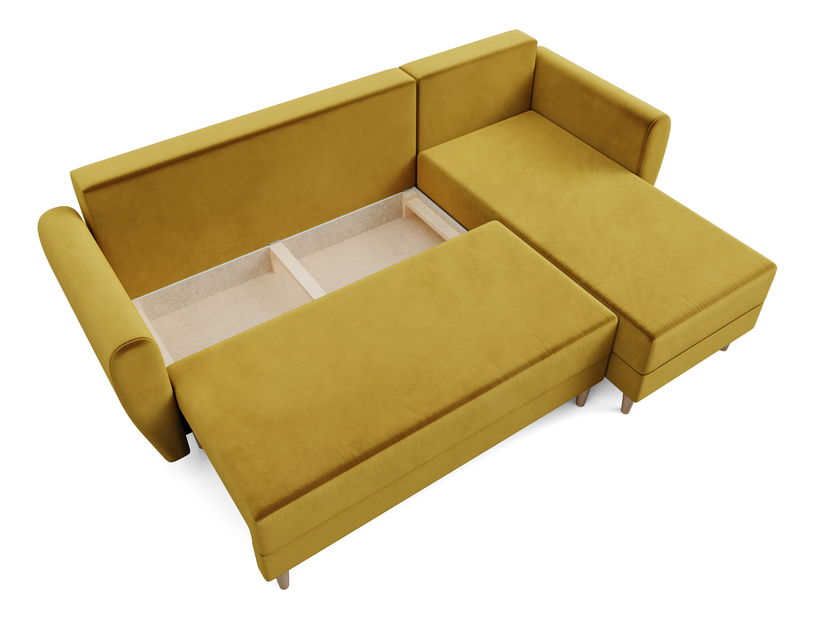 Rohová sedací souprava Palermo (medová) (P)