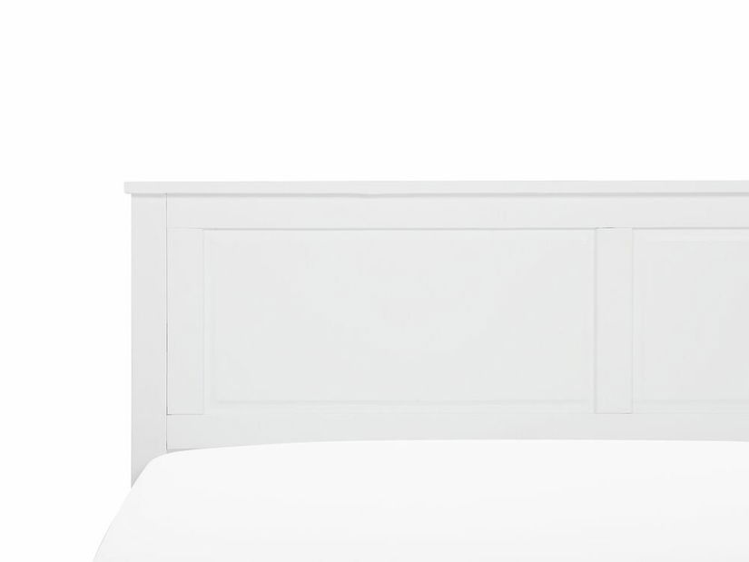 Manželská postel 160 cm OLIVE (s roštem) (bílá)