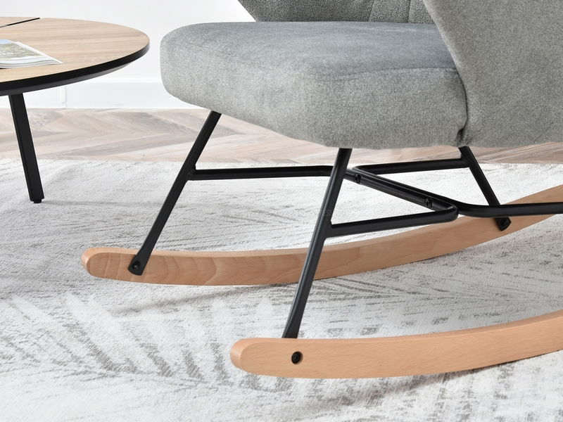 Křeslo Florida (šedá + buk bílý)