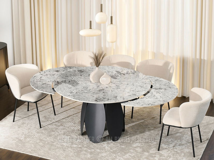 Jídelní stůl Facilidades (šedá + černá)