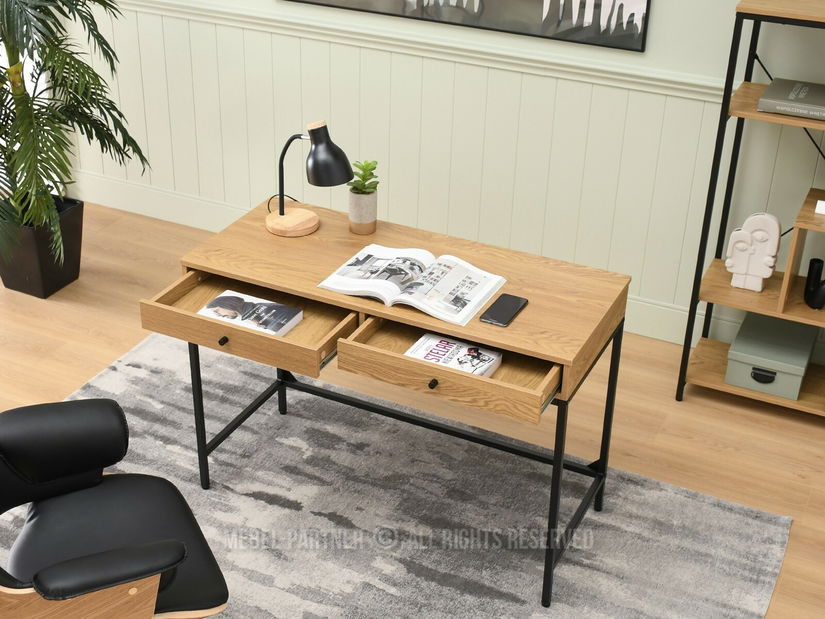 PC stolek Kaplan (dub + černá)