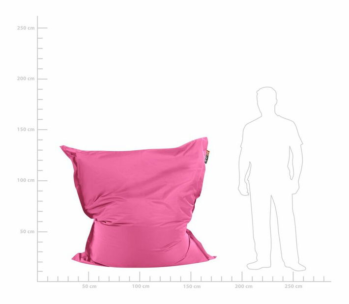 Sedací vak 140x180 cm Xl (fuchsiová)