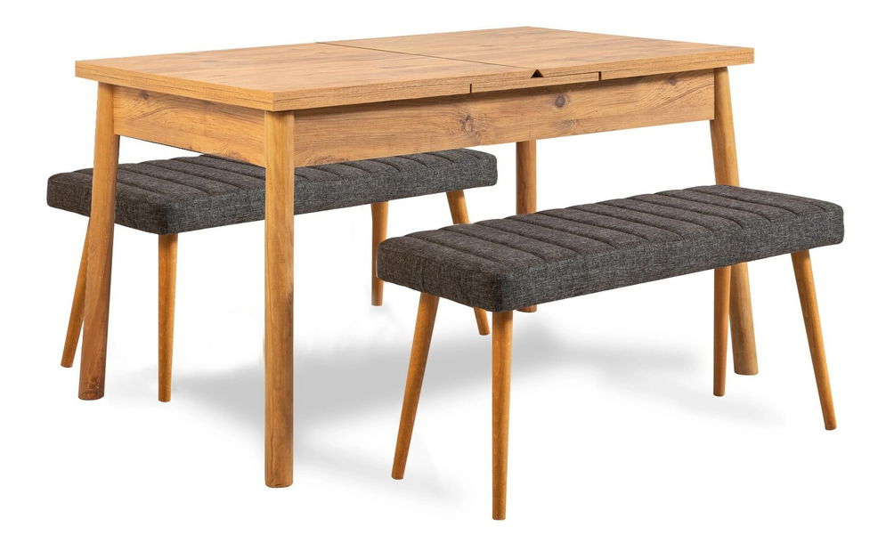 Jídelní set Somelio (borovice + antracit)