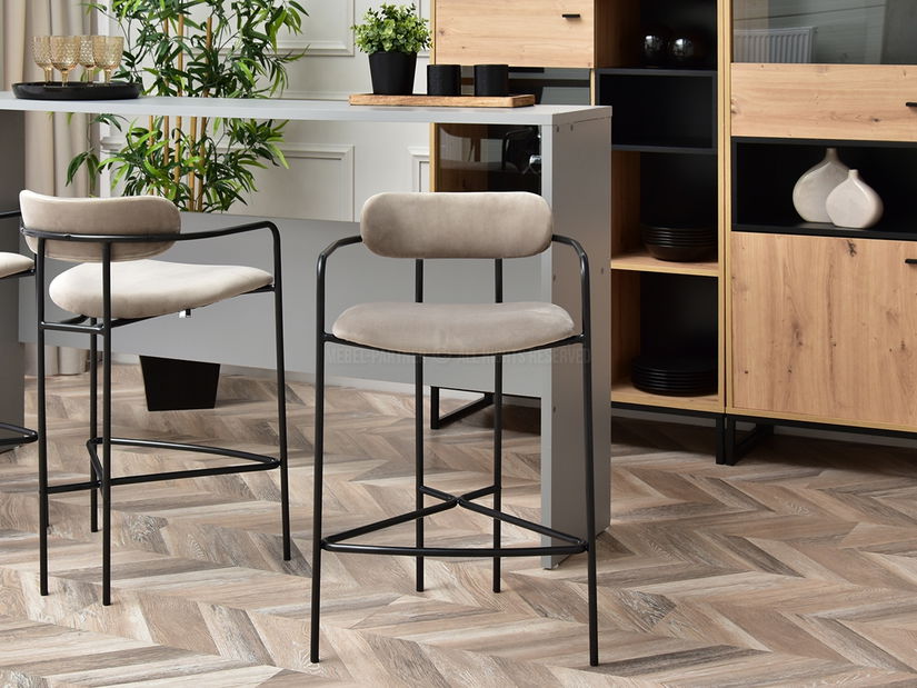 Židle Viola (béžová + černá)