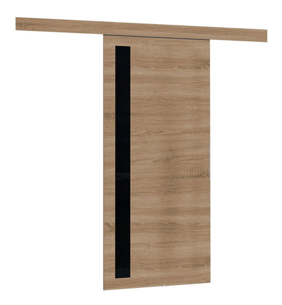 Posuvné dveře Meralia 9 (dub sonoma + černá)