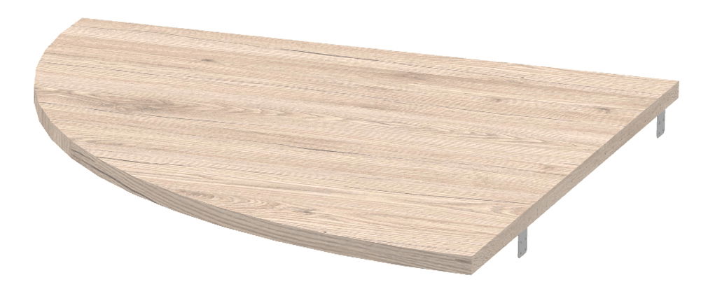 Roh k PC stolku Rumia (san remo + bílá)