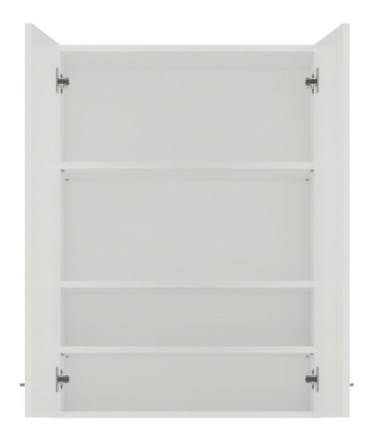 Závěsná koupelnová skříňka Perdieron 2 (lesk bílý)