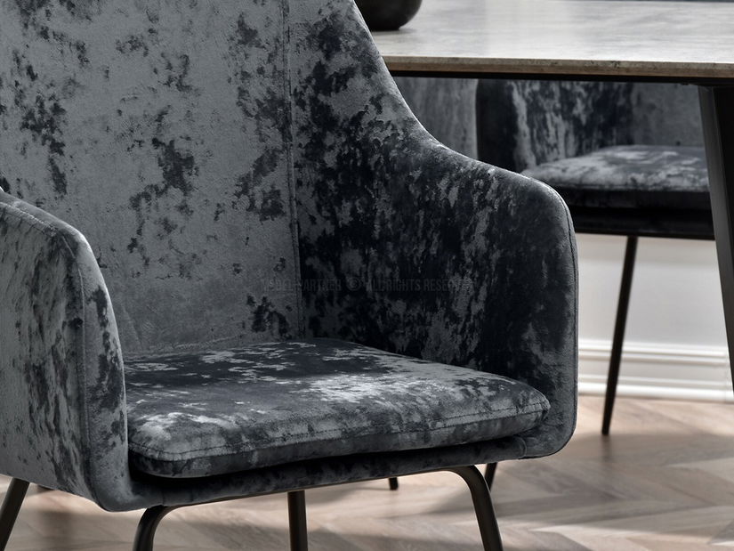 Jídelní židle Duplica (grafitová + černá)