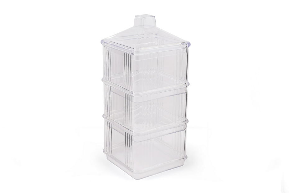 Sada úložných dóz na potraviny (3 ks.) Kara (průhledná)