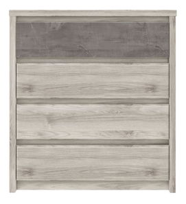 Komoda Japon 3 (kaštan nairobi + onyx)