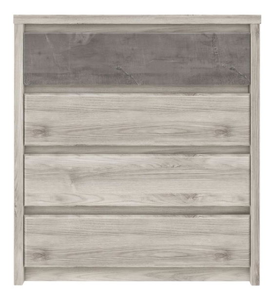 Komoda Japon 3 (kaštan nairobi + onyx)