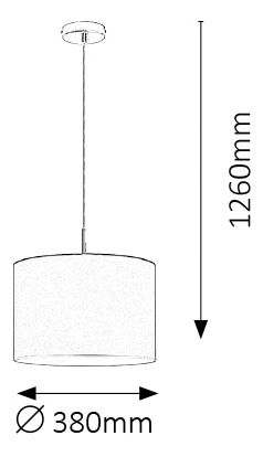 Závěsné svítidlo Monica 2531 (bílá + zlatá + chromová)