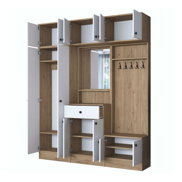 Předsíň Emily 2 (bílá + ořech)