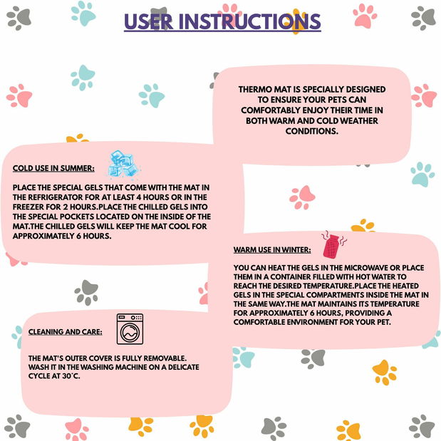 Pelíšek pro domácí zvíře Thermoa (růžová) 40 x 60 cm