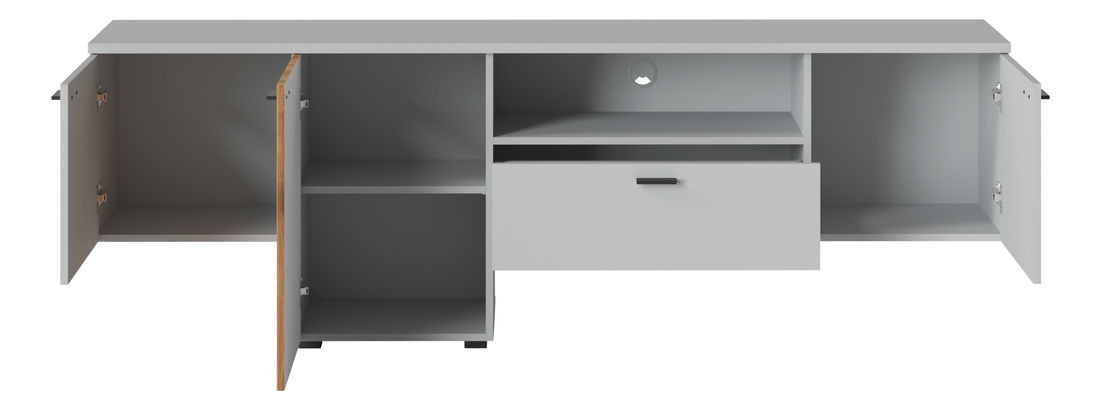 TV stolek/skříňka Veresa F02 (popel + dub coast evoke)