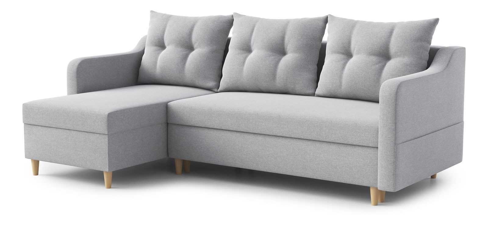 Rohová sedací souprava Lou (L) (světle šedá)