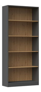 Regál Refarencios 4 (antracit + dub artisan)