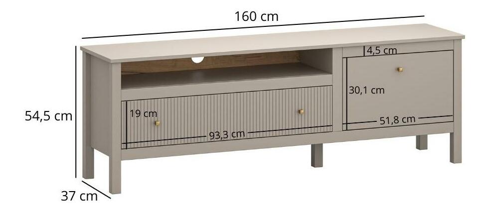 TV skříňka Karankas (taupe)